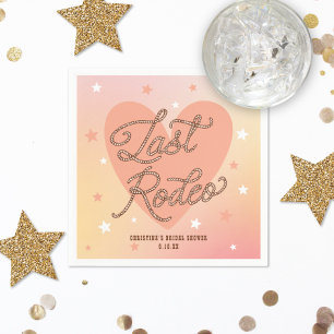 Serviette En Papier Bottes de cowboy de dernier rodéo Rétro Cœur Enter