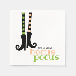 Serviette En Papier Bottes de sorcières mignonnes Hocus Pocus Hallowee