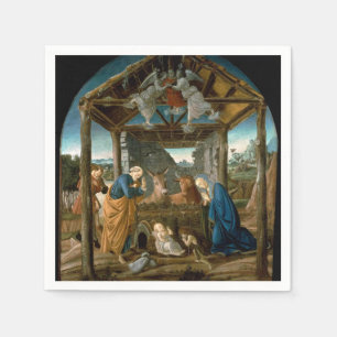 Serviette En Papier Botticelli - La Nativité