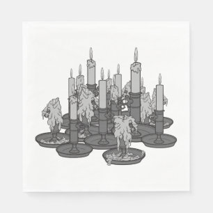 Serviette En Papier Bougies