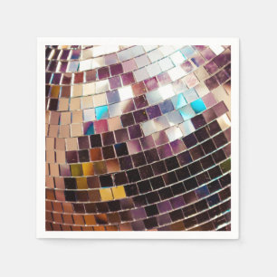 Serviette En Papier Boule de disco en miroir