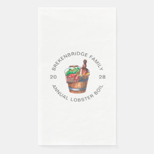 Serviette En Papier Boule de homard personnalisée Fête d'été annuelle