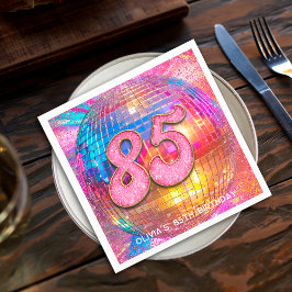 Serviette En Papier Boule Disco de la Parties scintillant Gold Rose po