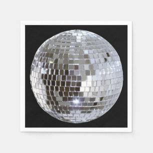 Serviette En Papier Boule Disco En Miroir 1
