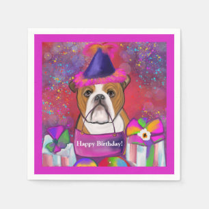 Serviette En Papier Bouledogue      
