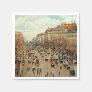 Serviette En Papier Boulevard Montmartre-Eremitage Camille Pissarro