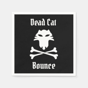 Serviette En Papier Bounce de chat mort