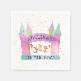 Serviette En Papier Bounce House Jump Jouer Gymnastique Anniversaire d