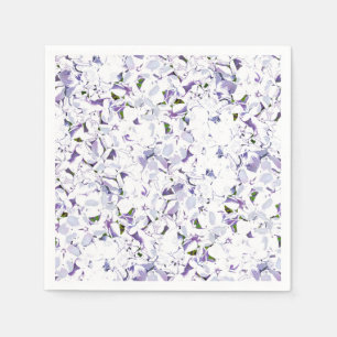 Serviette En Papier Bouquet de fleurs d'aquarelle d'hydrangées.