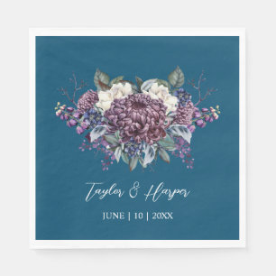 Serviette En Papier Bouquet Mariage de goth esthétique foncé