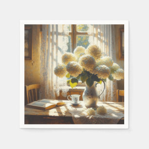 Serviette En Papier Bouquet vintage Hydrangea