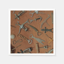 Serviette En Papier Bouteilles Ouvertes Cocktail Standard Napkin