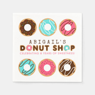 Serviette En Papier Boutique Donut fête d'anniversaire