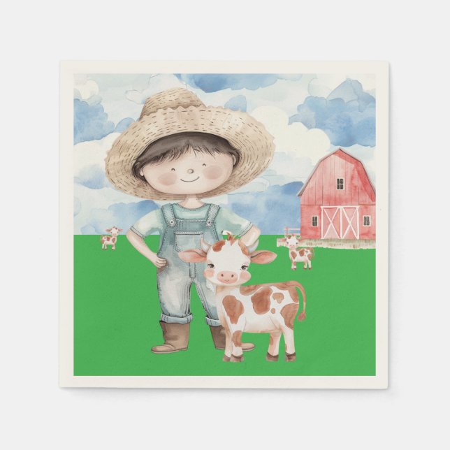 Serviette En Papier Boutons (Devant)