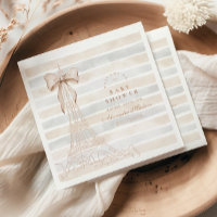 Bow beige Bonjour Bebe Baby shower