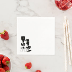 Serviette En Papier Bow Champagne