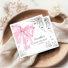Serviette En Papier Bow rose Petit Boo Baby shower d'Halloween Napkin