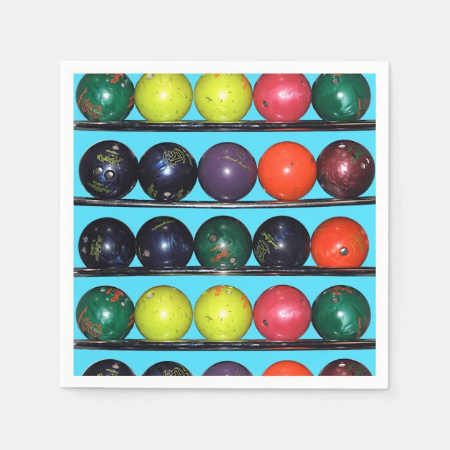 Serviette En Papier Bowling Blitz (Devant)