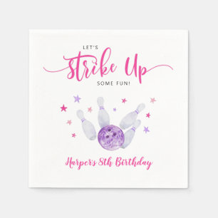 Serviette En Papier Bowling Grève Un Amusant Anniversaire