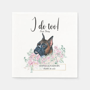 Serviette En Papier Boxer Chien Mariage Cocktail Serviettes