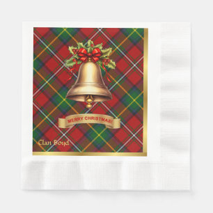 Serviette En Papier Boyd Tartan de Noël Personnalisé