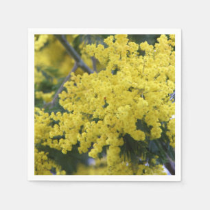 Serviette En Papier Branche de mimosa