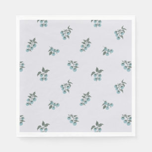 Serviette En Papier Branche de Tomate Éparpillée Botanique Pique-Nique