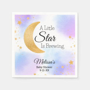 Serviette En Papier Brasserie Little Star Baby Shower de rêve