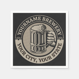 Serviette En Papier Brasserie Nom personnalisé Brasserie Big Mug