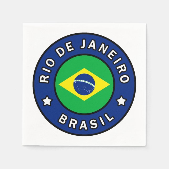 Serviette En Papier Brésil de Rio de Janeiro (Devant)