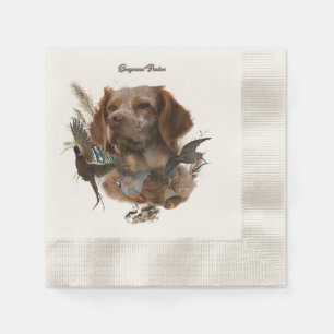 Serviette En Papier Bretagne française, Art de chasse aux oiseaux