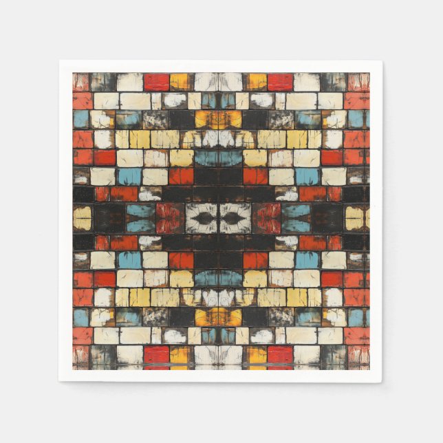 Serviette En Papier Brick wall (Devant)