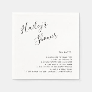 Serviette En Papier Bridal Shower