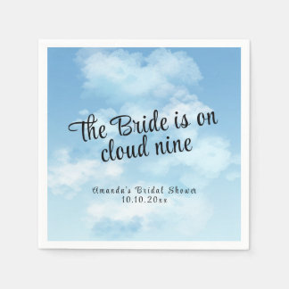 Serviette En Papier Bride Is On Cloud Nine Bridal Shower