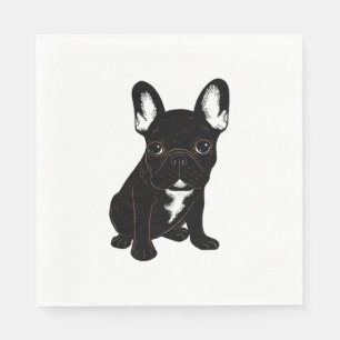 Serviette En Papier Brindle French Bulldog