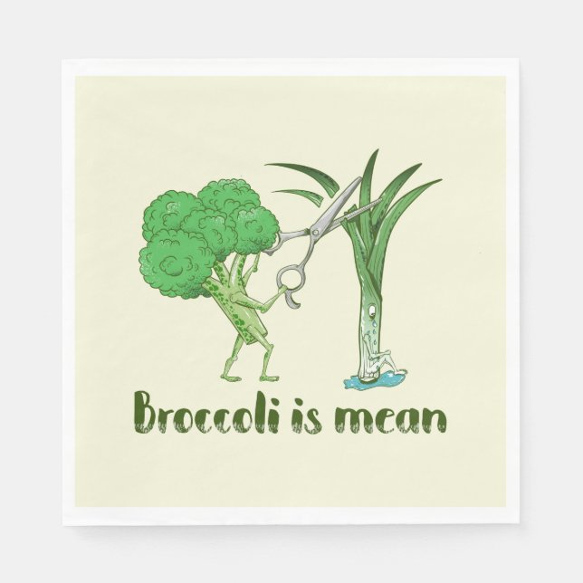 Serviette En Papier Brocoli est moyen (Devant)