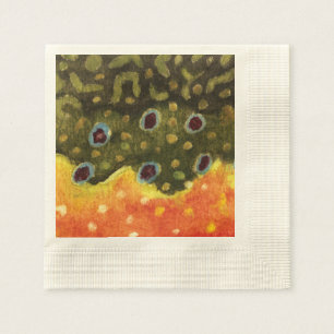 Serviette En Papier Brook Trout