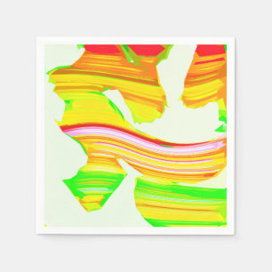 Serviette En Papier Brosse arc-en-ciel
