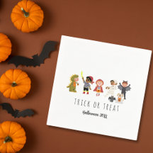 Brouillon simple ou traiter Halloween Papier Napki