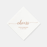 Brown Elegant Stylish Letting Cheers Event