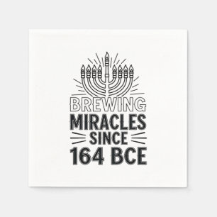 Serviette En Papier Brûler des miracles depuis 164 BCE Hanoukka juif