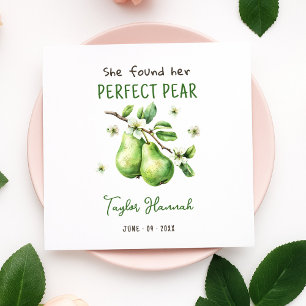 Serviette En Papier Brunch moderne verdure Parfait Fête des mariées de