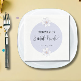 Serviette En Papier Brunch nuptial romantique Lilac