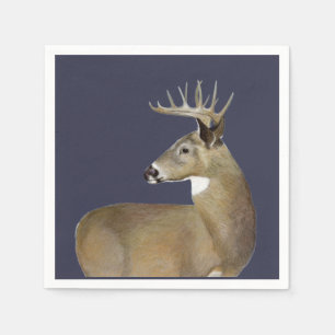Serviette En Papier Buck de queue blanche