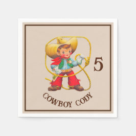 Serviette En Papier Buckaroo Cowboy's Birthday Nom et âge