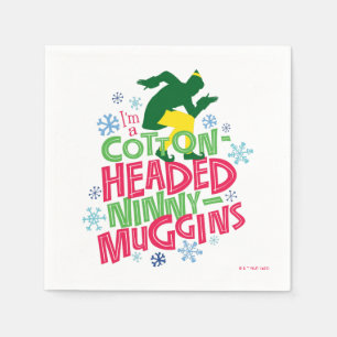 Serviette En Papier Buddy l'Elfe Ninny-muggins en coton