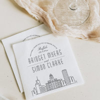 Buffalo, NY Deco Skyline | Mariage, événement Napk