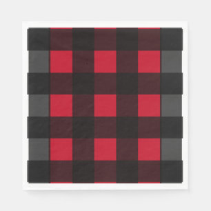 Serviette En Papier Buffalo rouge abattu