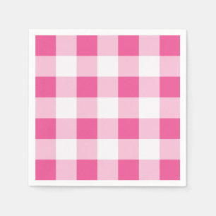 Serviette En Papier Buffle blanc rose Chèque Famille Réunion