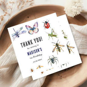 Serviette En Papier Bugs & Insectes Vintage fête d'anniversaire